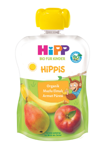 Hipp Organik Muzlu Elmalı Armut Püresi 100 g