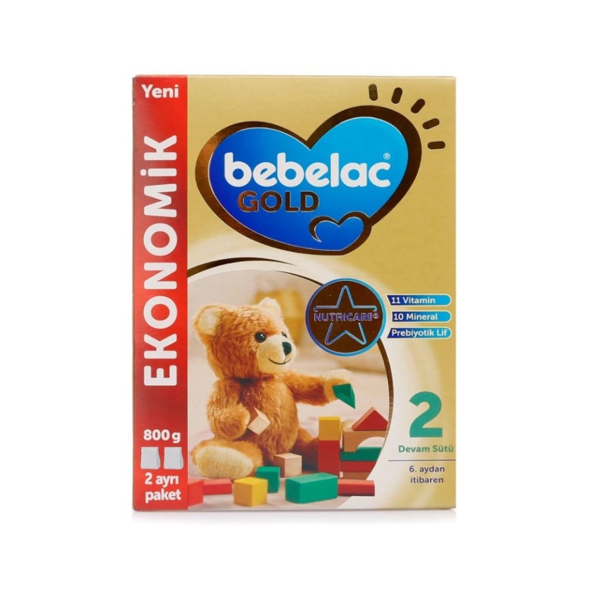 Bebelac Gold 2 Numara Devam Sütü 800 gr 6-12 Ay