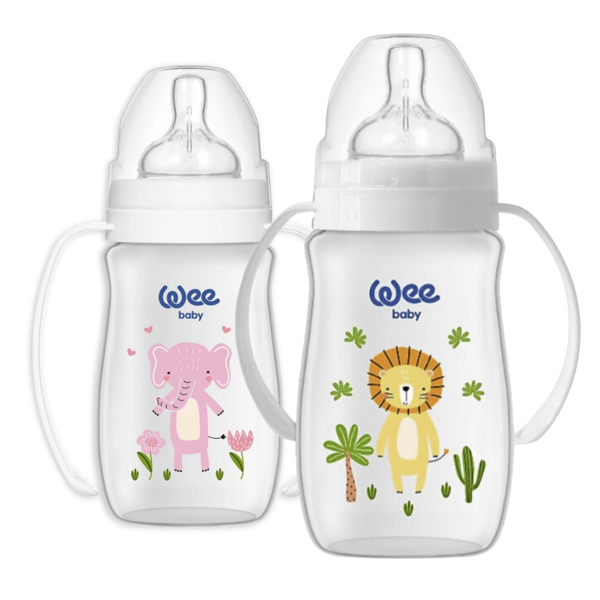 Wee Baby Safari Kulplu PP Biberon 250 ml