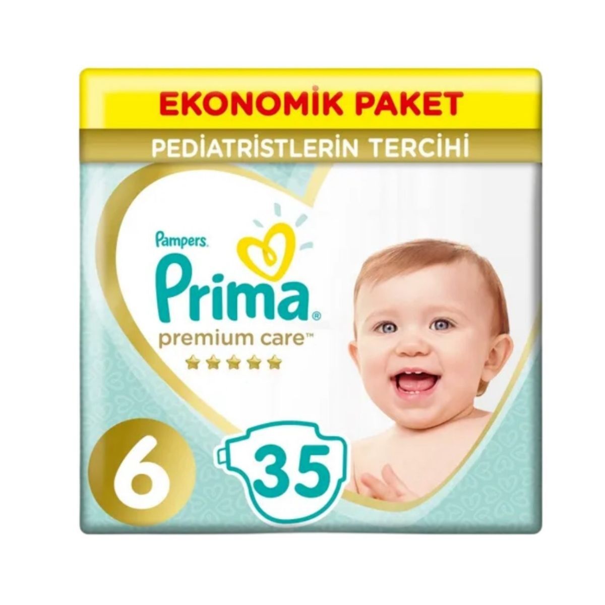 Prima Premium Care Cırtlı Bebek Bezi 6 (XL) Beden-35 Adet