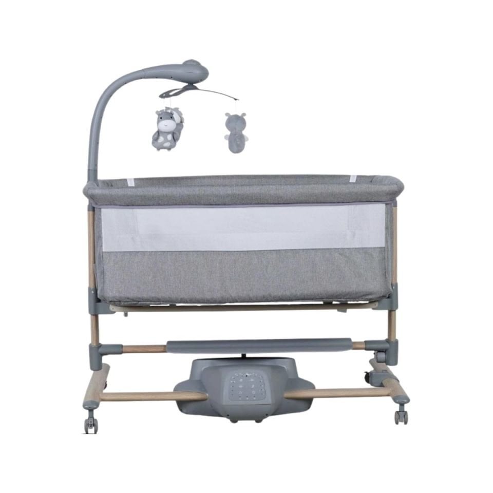 PREGO CARMELA ELEKTRİKLİ ANNE YANI BEŞİK GRİ 4091