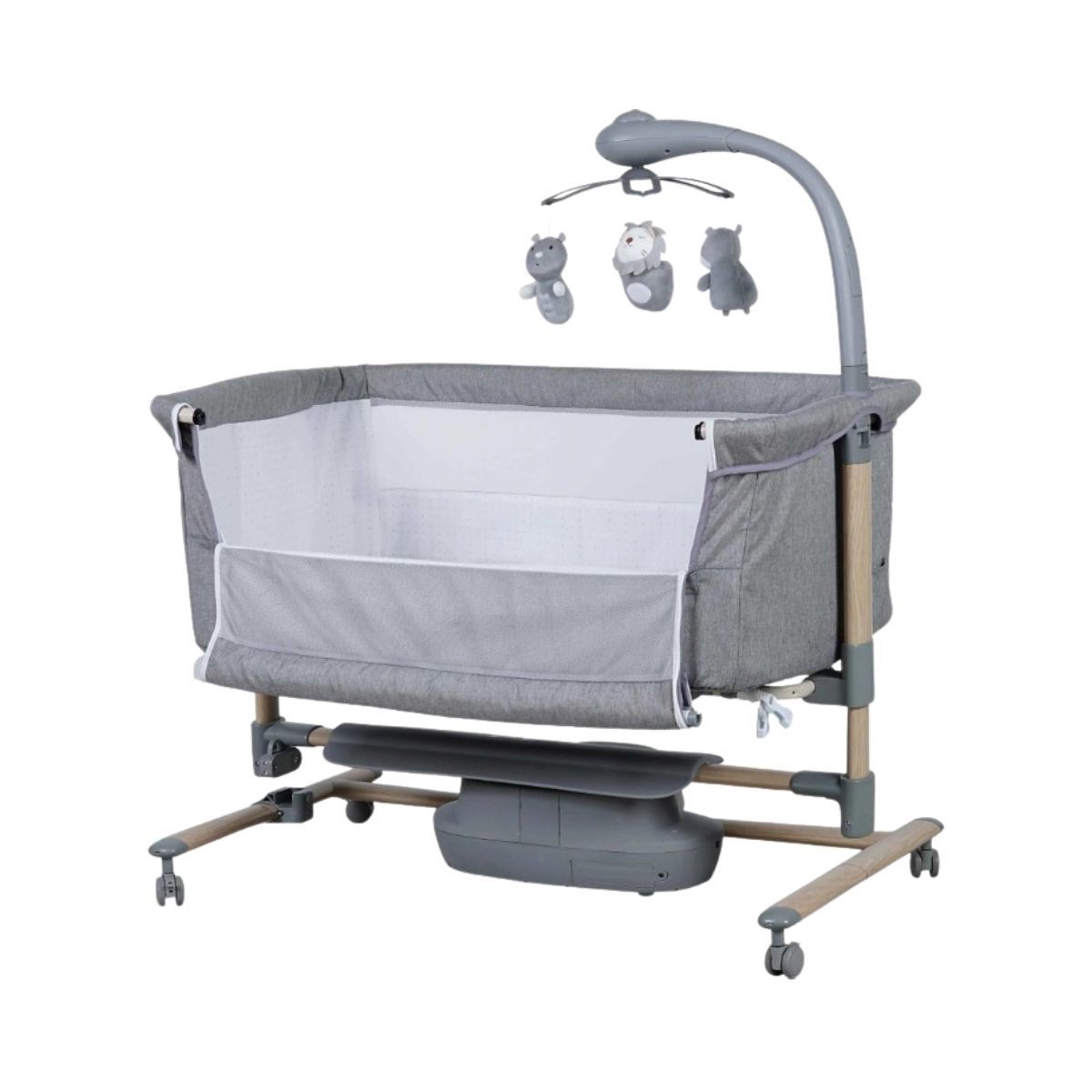 PREGO CARMELA ELEKTRİKLİ ANNE YANI BEŞİK GRİ 4091