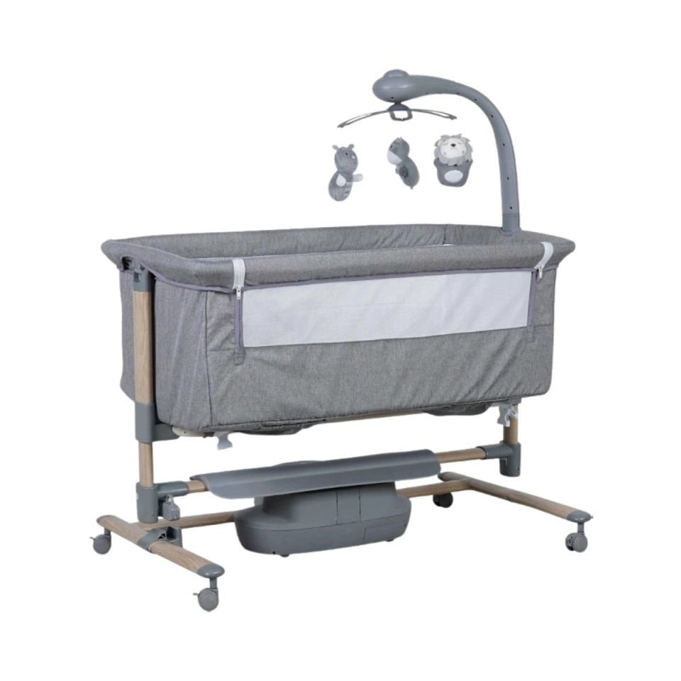 PREGO CARMELA ELEKTRİKLİ ANNE YANI BEŞİK GRİ 4091