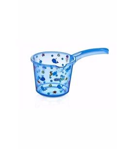 Babyjem Bebek Banyo Maşrapası Şeffaf Desenli Mavi