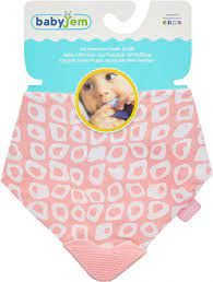 Babyjem Diş Kaşıyıcılı Poplin Fular Önlük Pembe Kareli
