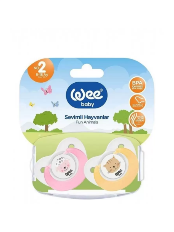 WEE BABY KOD:320 SEVİMLİ HAYVANLAR 2 Lİ EMZİK