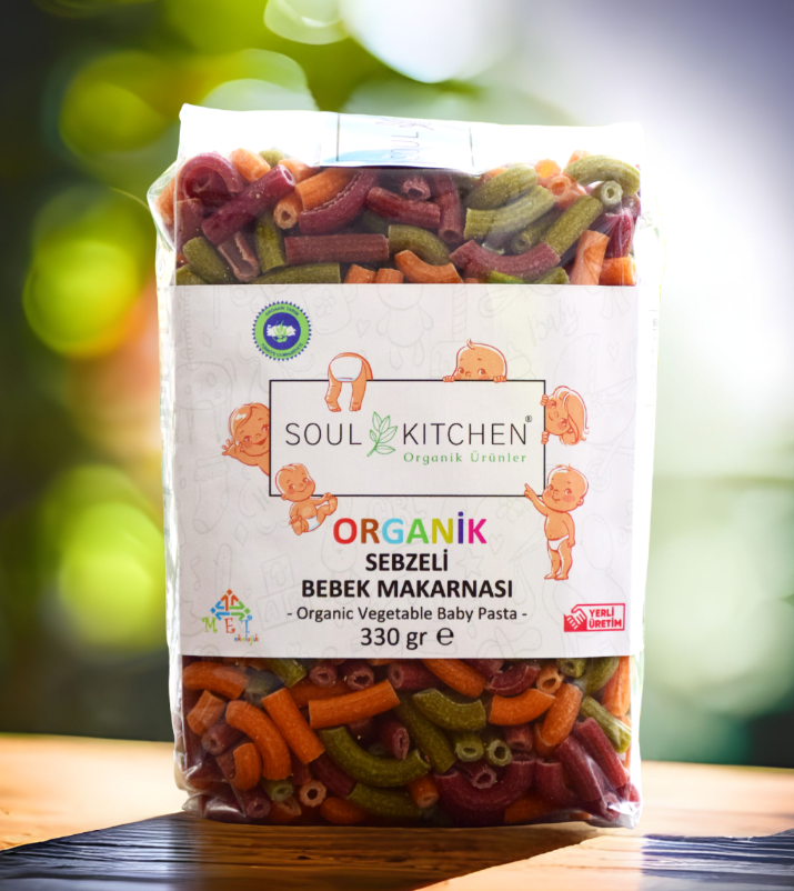 Soul Kitchen Organik Sebzeli Bebek Makarnası 330GR
