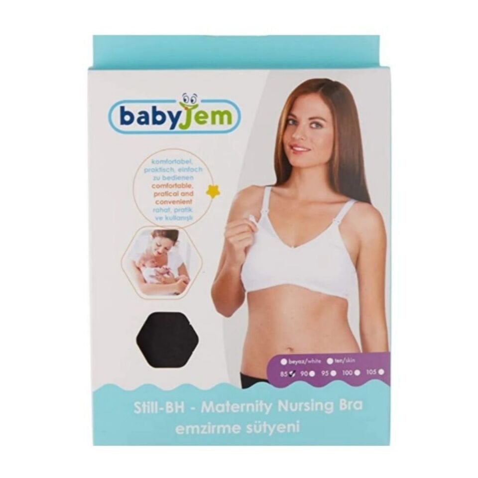 Babyjem Emzirme Sütyeni 90 Beden Beyaz 017
