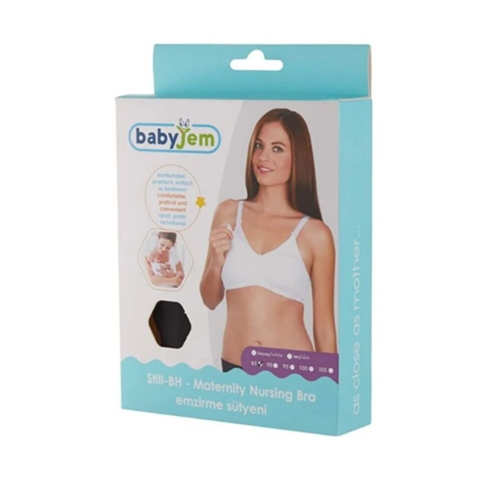 Babyjem Emzirme Sütyeni 90 Beden Beyaz 017