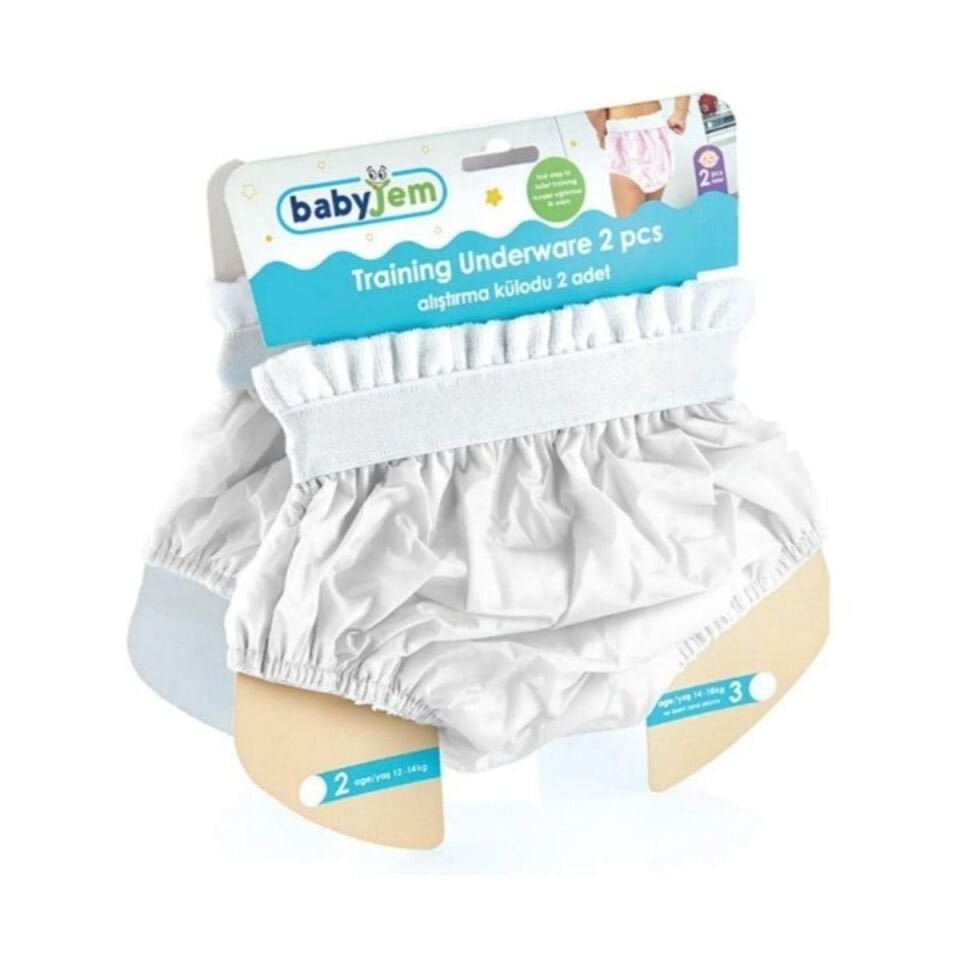 Babyjem Alıştırma Külodu 2 Yaş Beyaz