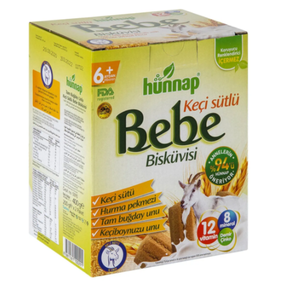 Hünnap Keçi Sütlü Bebe Bisküvi 400 gr