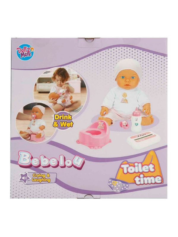 BEBELOU TOILET TIME SESLİ BEBEK SET S01030141