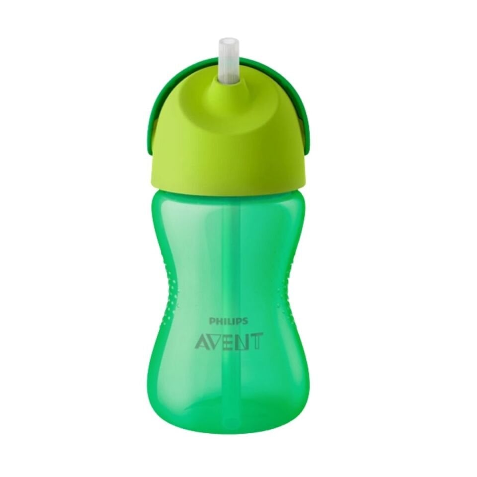 AVENT YENİ DESENLİ PİPETLİ BARDAK 300 ML ERKEK YEŞ