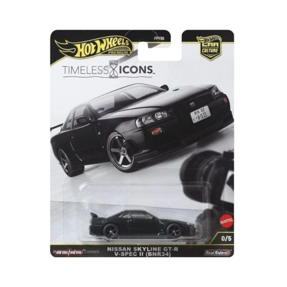 Hot Wheels Premium Timeless Icons Nissan Skyline GT-R V-SPEC II FPY86