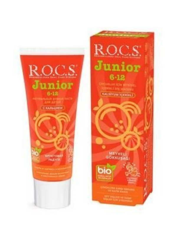Rocs Junior 6-12 Yaş Meyveli Gökkuşağı Diş Macunu 60 ml