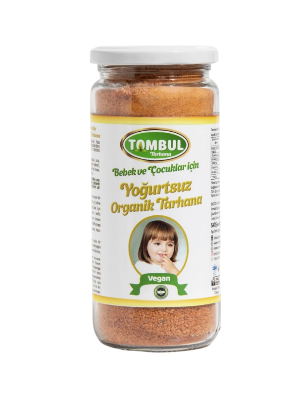 Tombul Organik Yoğurtsuz Bebek Vegan Tarhanası 380 Gr