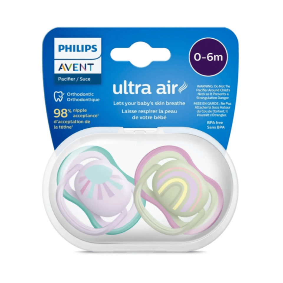 AVENT Ultra Air Emzik 0-6 Ay Kız 2’li