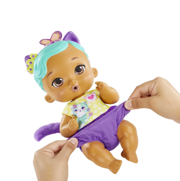 YAVRU KEDI BEBEGIMIN BAKIM ZAMANI MAVI SACLI BEBEK 2