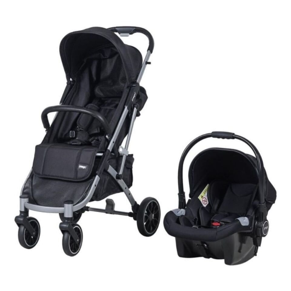 Prego Covi Plus Travel Sistem Bebek Arabası Siyah