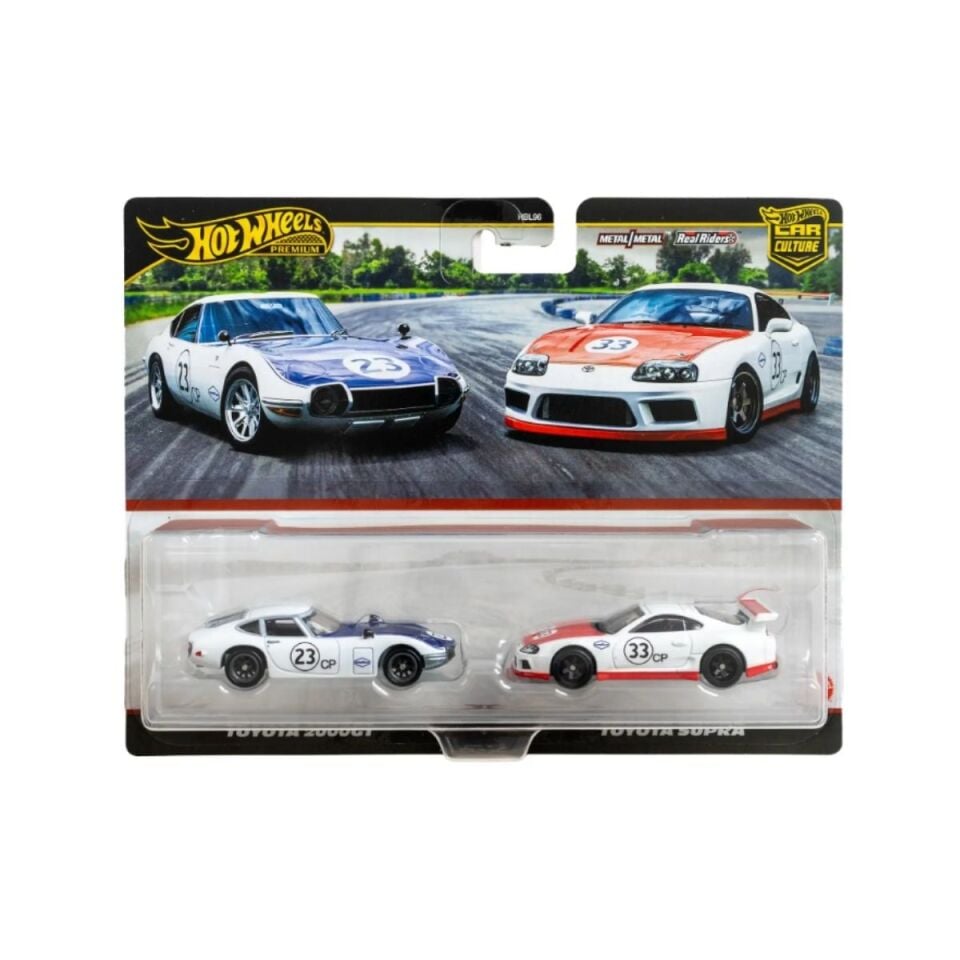 Hot Wheels Premium İkili Paket Toyota 2000GT ve Toyota Supra - HBL96