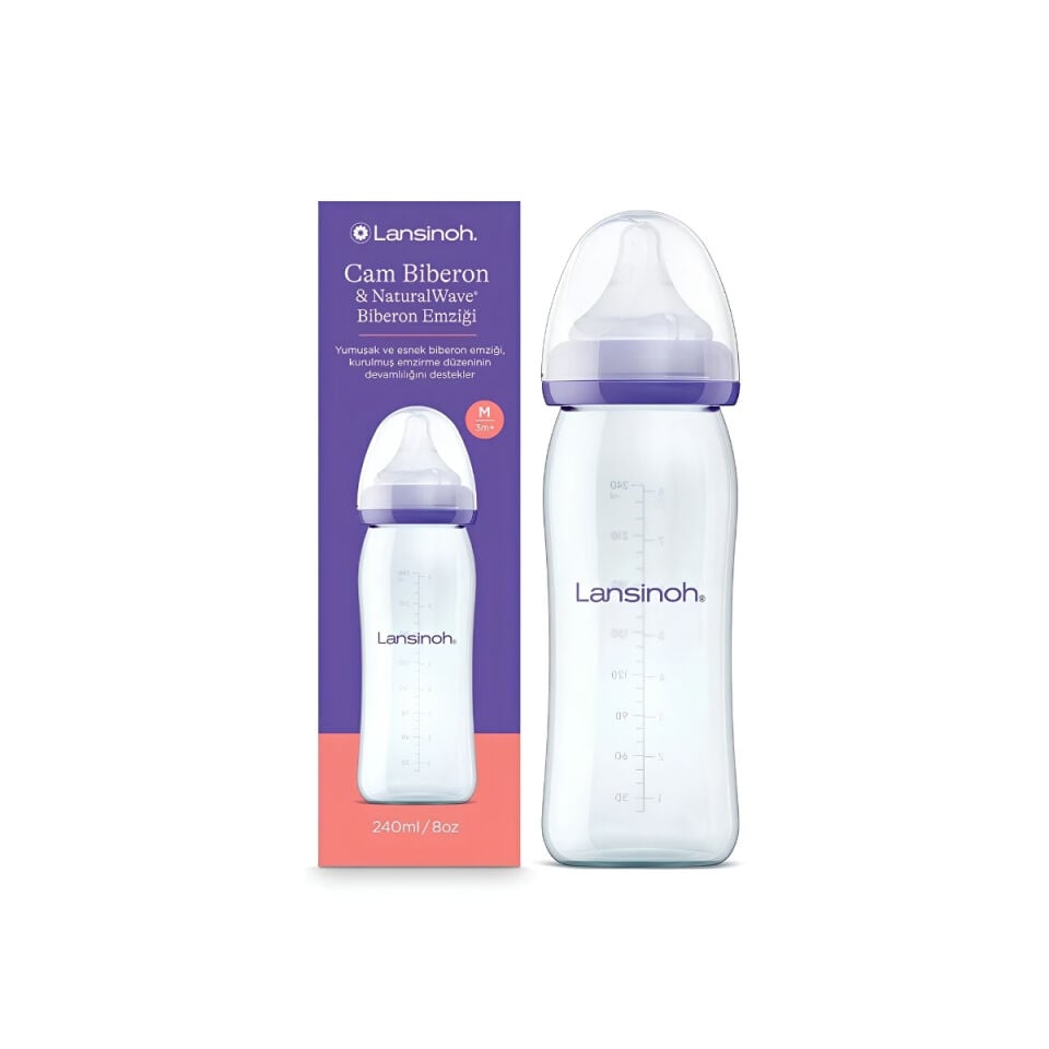 Lansinoh Natural Wave Cam Biberon 240ml