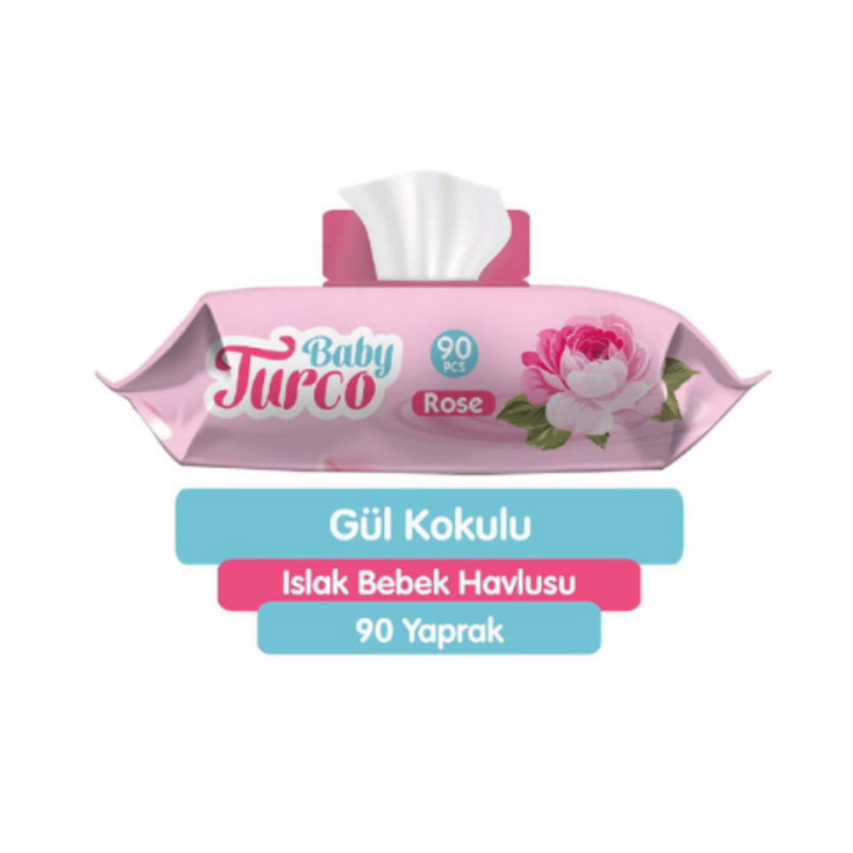 Babyturco Rose Islak Mendil 90'lı