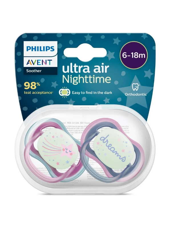 AVENT ULTRA AIR GECE EMZİK 6-18 AY KIZ 2'Lİ
