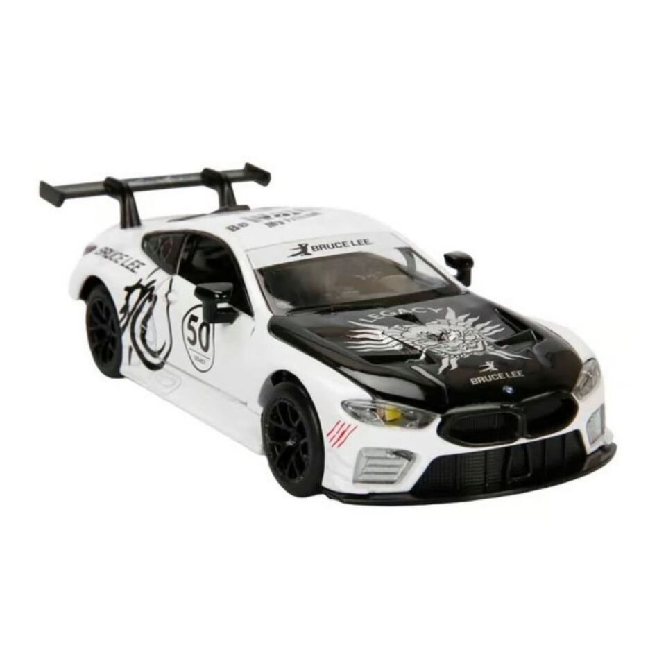 Bmw M8 GTE Bruce Lee Tema Metal Araba 1:32 Beyaz