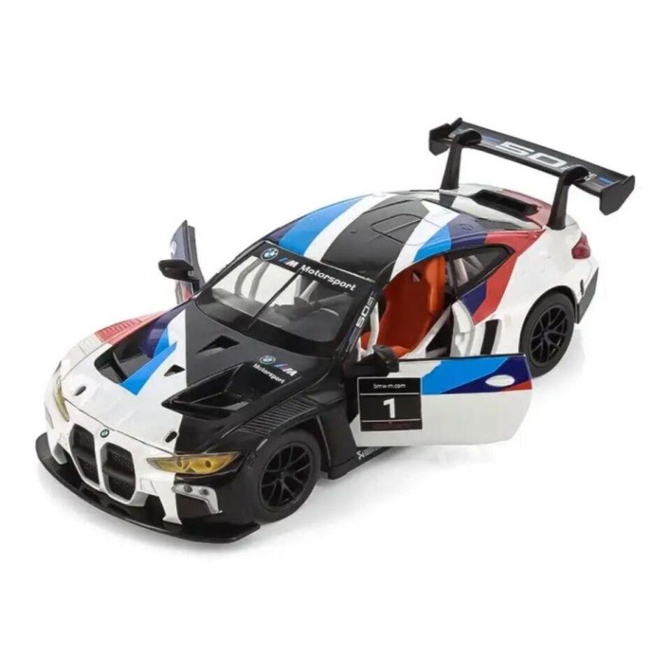 Bmw M4 GT3 Motorsport 1:24 Ölçek Metal Model Araba