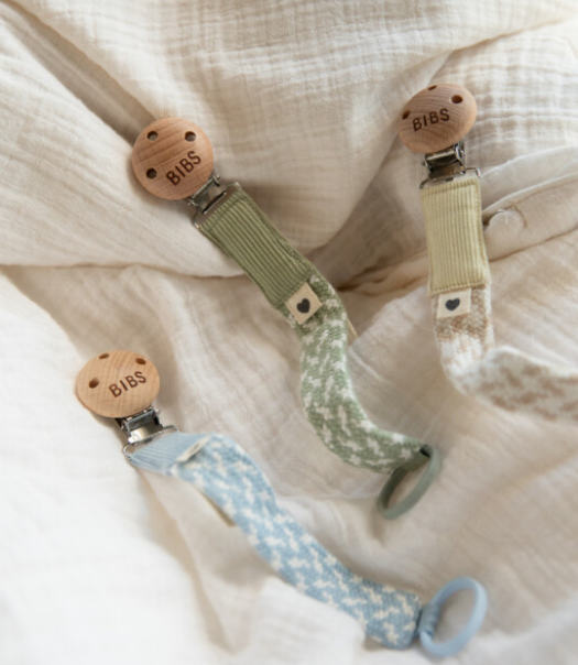 Bibs Paci Braid  Emzik Askısı- Petrol / Baby Blue 9401103
