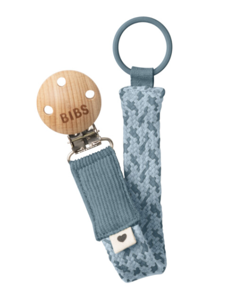 Bibs Paci Braid  Emzik Askısı- Petrol / Baby Blue 9401103