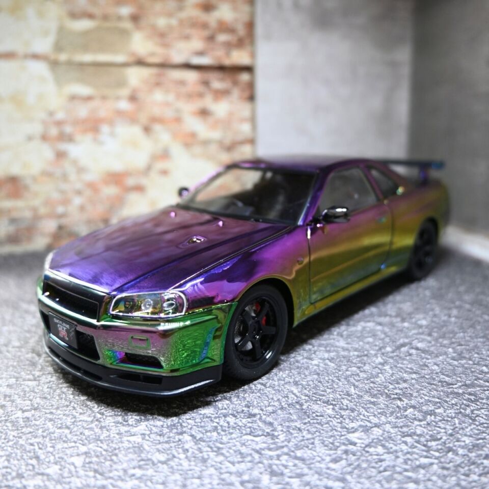 Nissan Skyline 1:24 Ölçek Metal Araba Özel Renk
