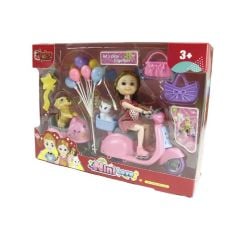 KOPEKLİ BALONLU MOTORSİKLETLİ BEBEK