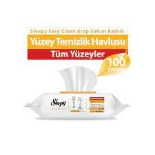 Sleepy Yüzey Temizlik Havlusu 100'lü Arap Sabunu Katkılı