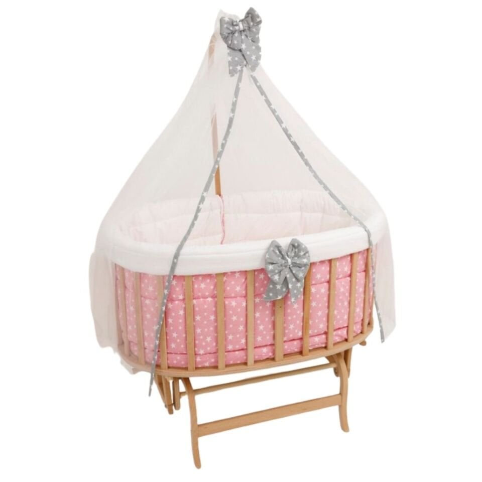 BEBEKONFOR KADEMELİ PEMBE YILDIZLI DOĞAL AMEDAN DA-13