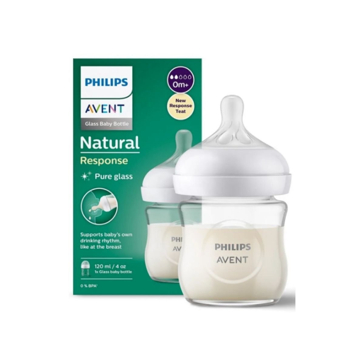 Avent Natural  Cam Biberon 120 ml 0m+ Scy930/01
