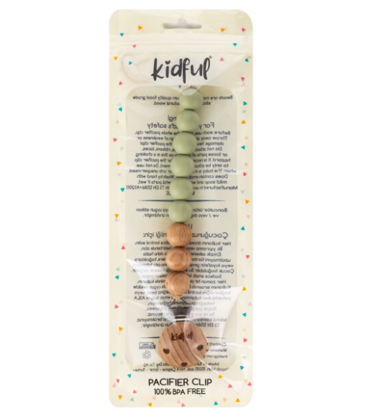 Kidful Boncuk Emzik Askısı - Aloe 11834