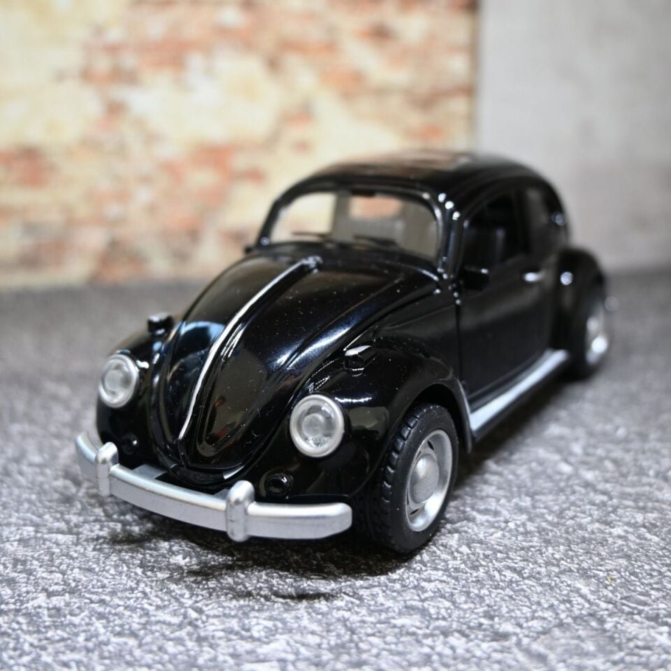 Işıklı ve Sesli VOLKSWAGEN BEETLE 1:32 Siyah