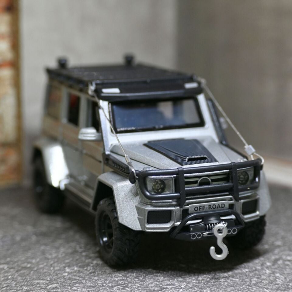 MERCEDES G Kasa Off Road Metal Araba 1:32 Gri