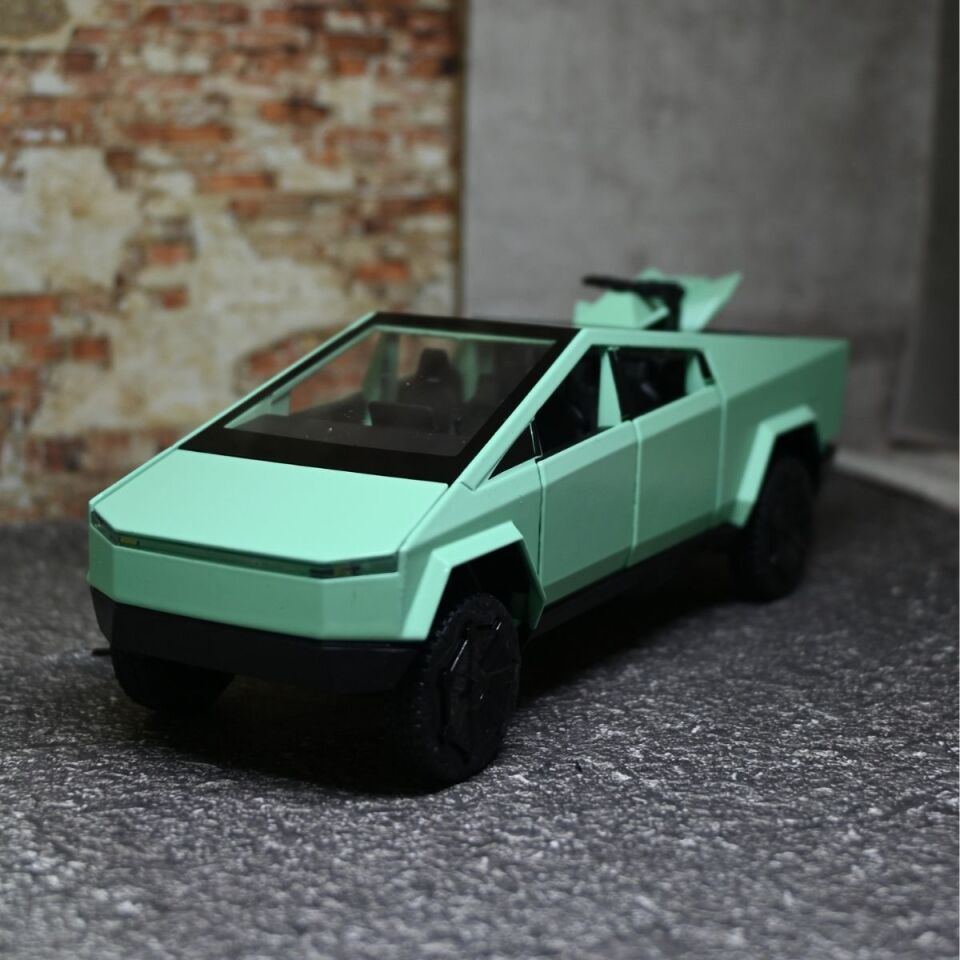 Tesla Cybertruck Metal Araba 1:32 Turkuaz