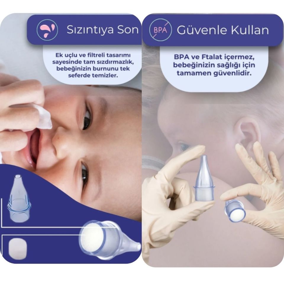 Bluewell Baby Nazal Aspiratör Yedek Ucu 10'lu
