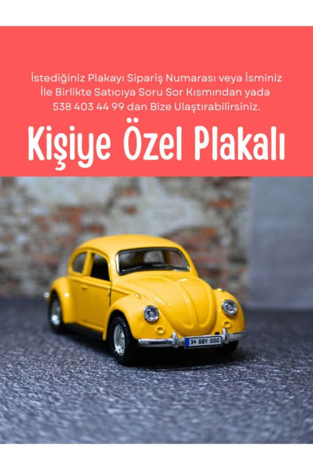 KLASİK VOS VOS METAL ARABA SARI