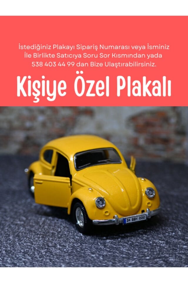 KLASİK VOS VOS METAL ARABA SARI