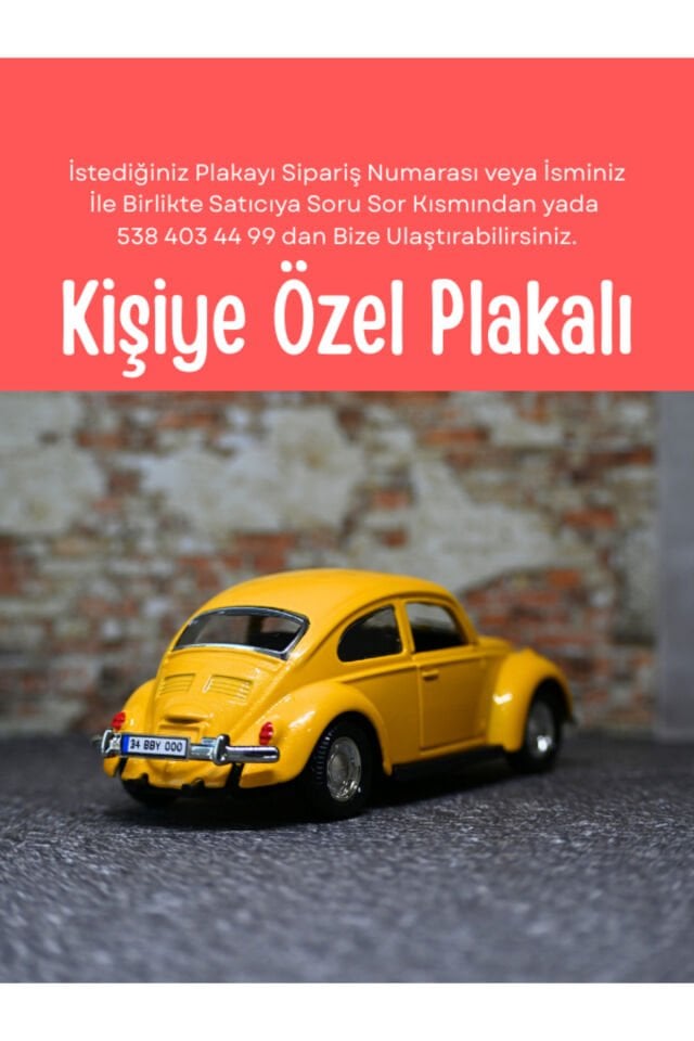 KLASİK VOS VOS METAL ARABA SARI