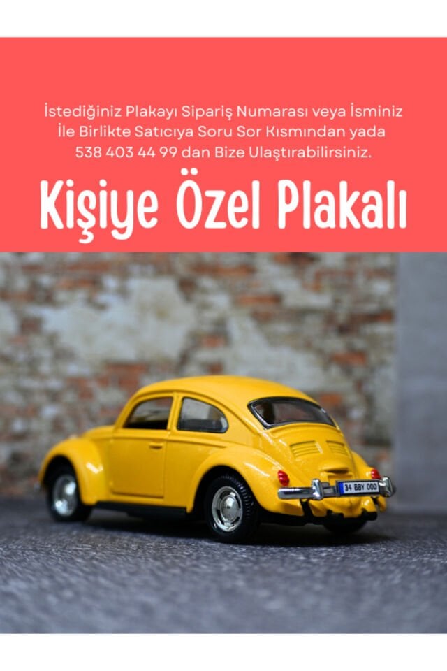 KLASİK VOS VOS METAL ARABA SARI