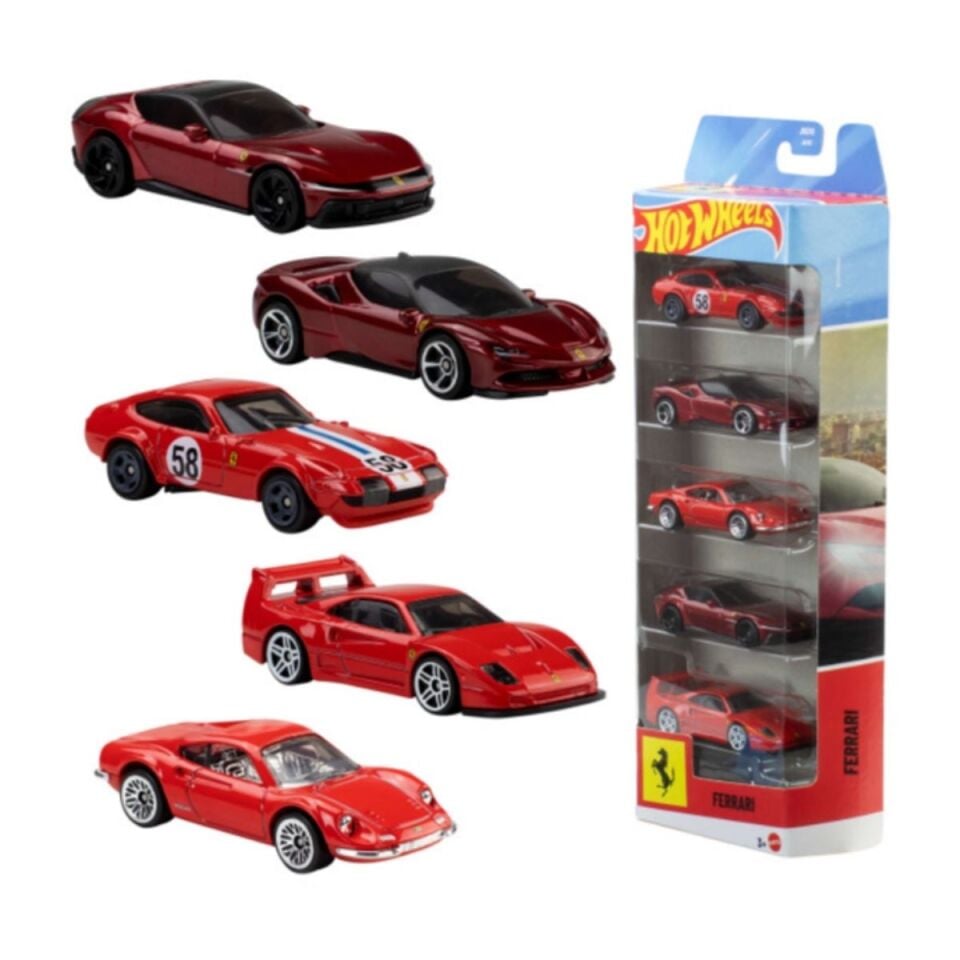 Hot Wheels JLN12 5li Ferrari Set