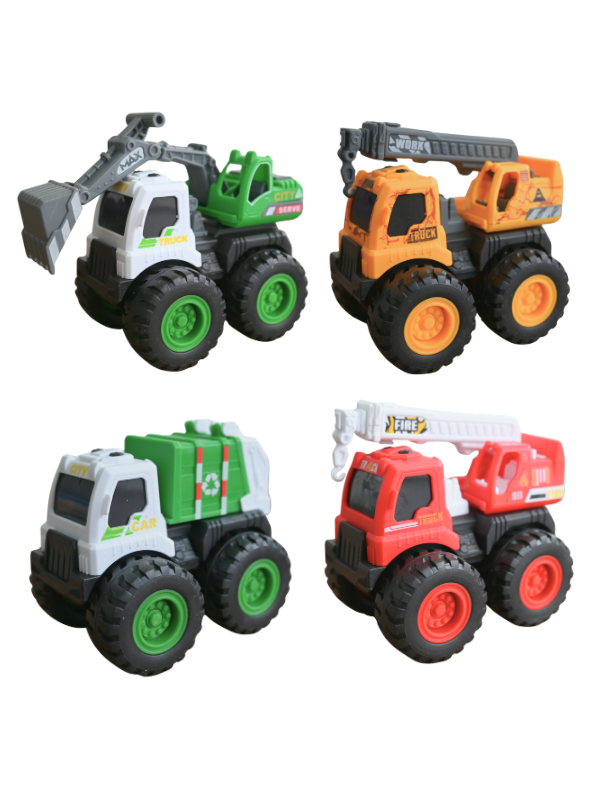 Mini Off Road City Truck Arabalar 4 Adet Karma