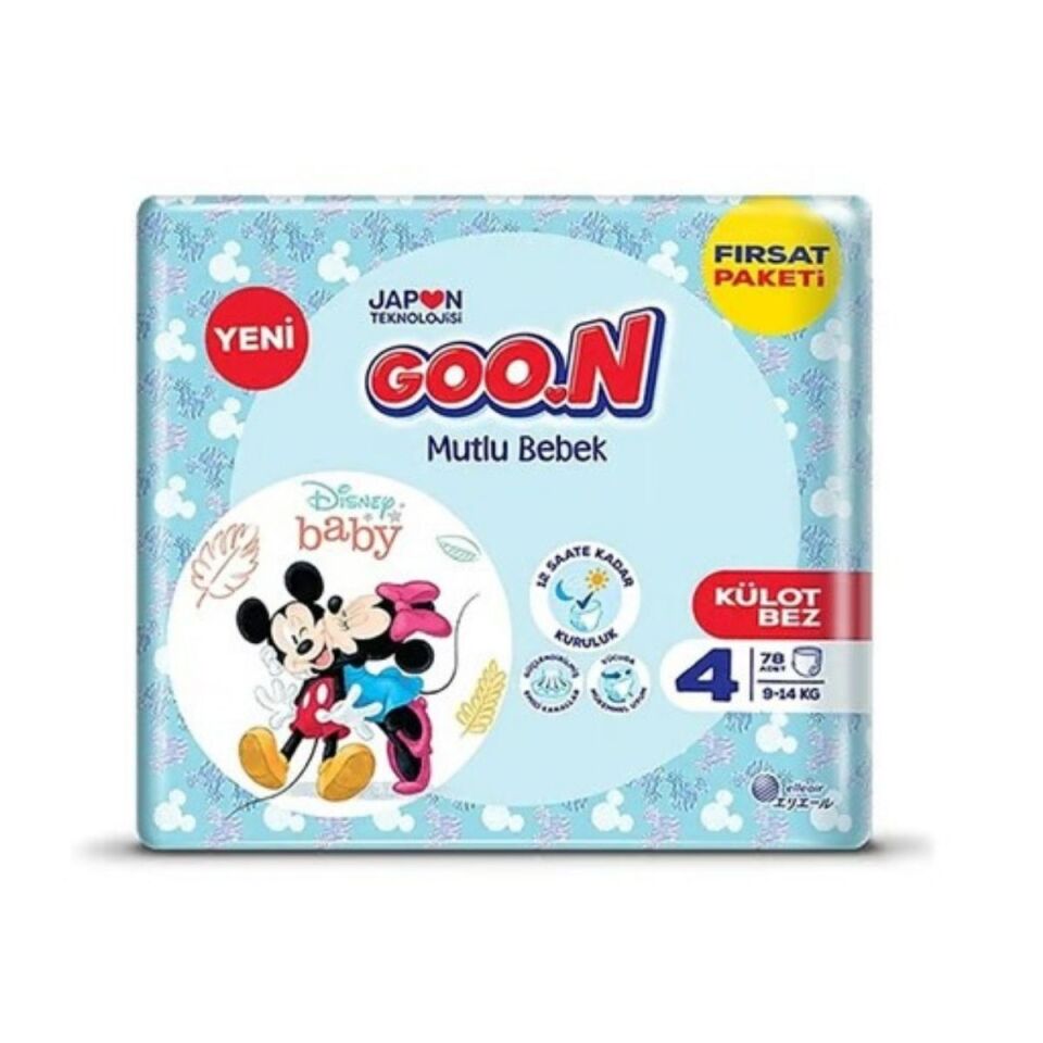Goon 4 Numara Külot Bebek Bezi 78'li