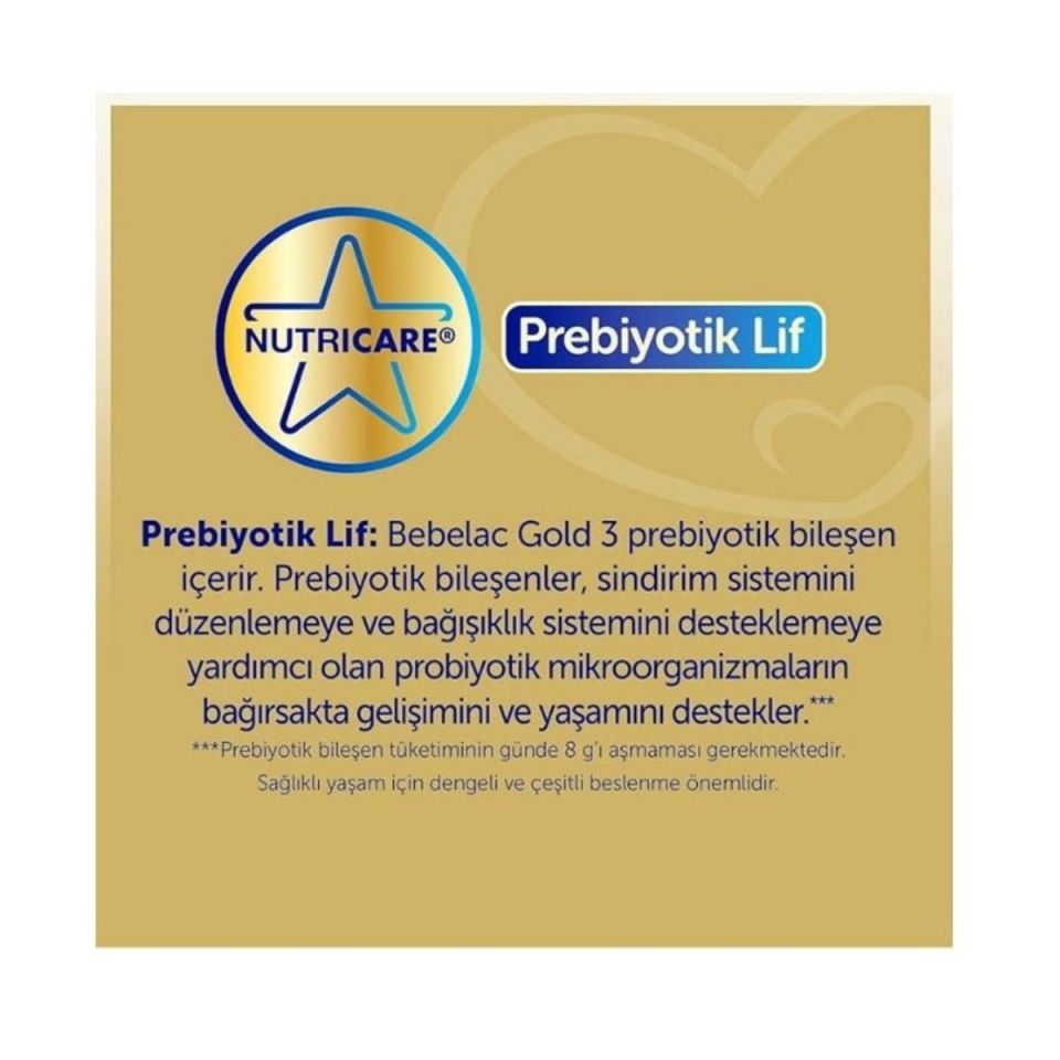 Bebelac Gold 3 Çocuk Devam Sütü 800 gr