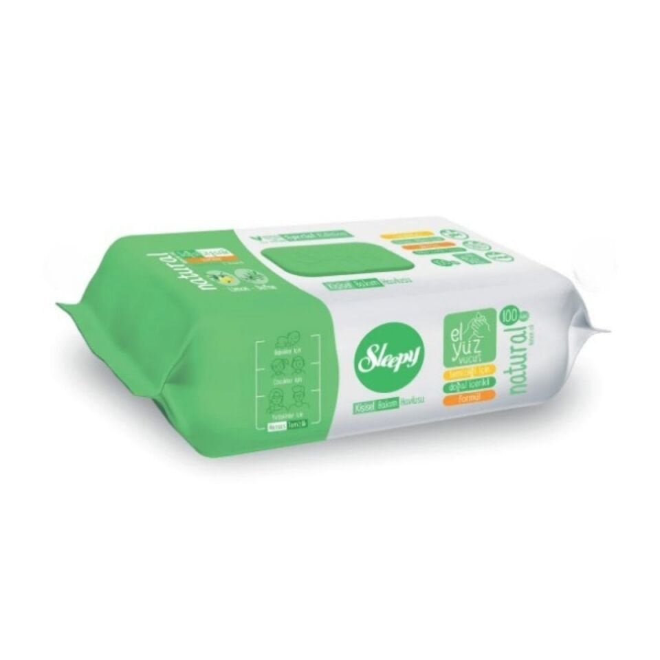 Sleepy Natural Kişisel Bakım Havlusu 100'lü